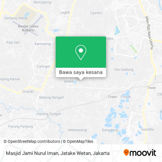 Peta Masjid Jami Nurul Iman, Jatake Wetan
