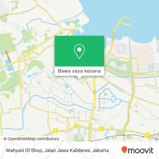 Peta Wahyuni Ol Shop, Jalan Jawa Kalideres