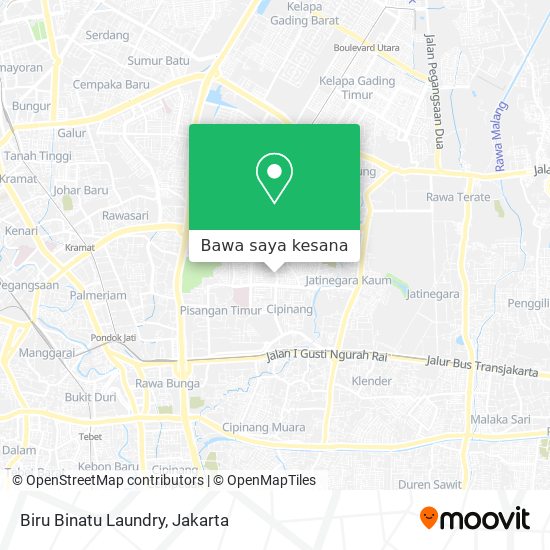 Peta Biru Binatu Laundry