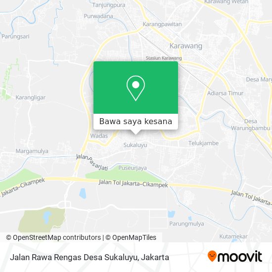 Peta Jalan Rawa Rengas Desa Sukaluyu