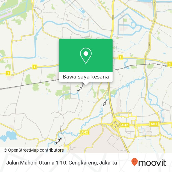 Peta Jalan Mahoni Utama 1 10, Cengkareng