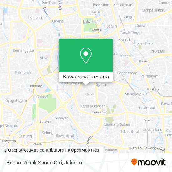 Peta Bakso Rusuk Sunan Giri