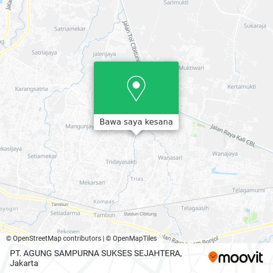 Peta PT. AGUNG SAMPURNA SUKSES SEJAHTERA