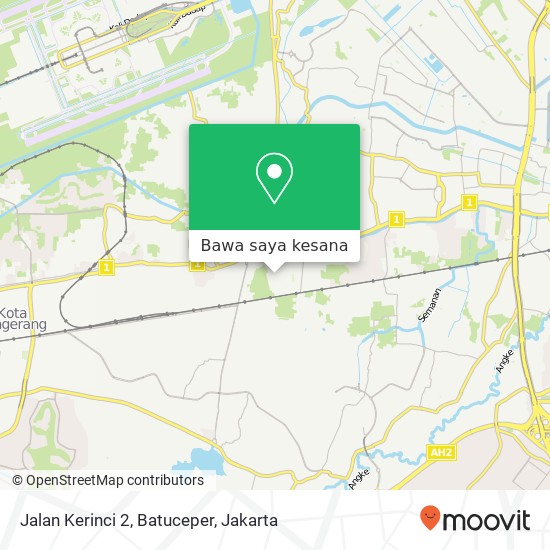 Peta Jalan Kerinci 2, Batuceper