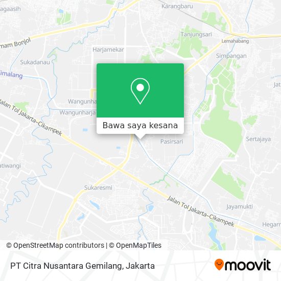 Peta PT Citra Nusantara Gemilang