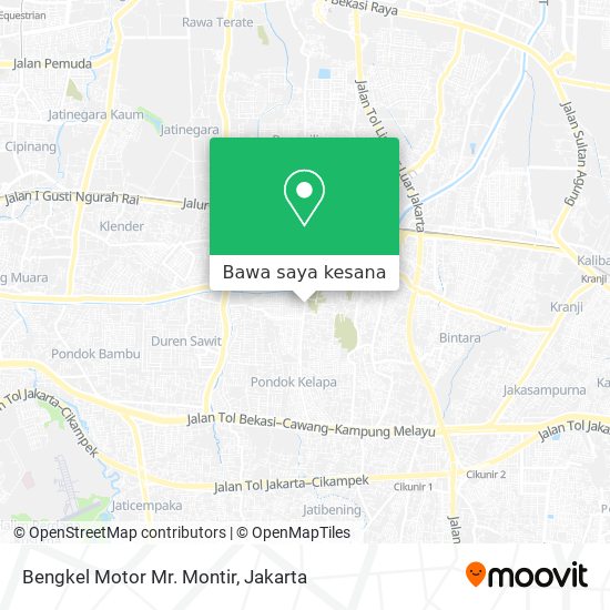 Peta Bengkel Motor Mr. Montir
