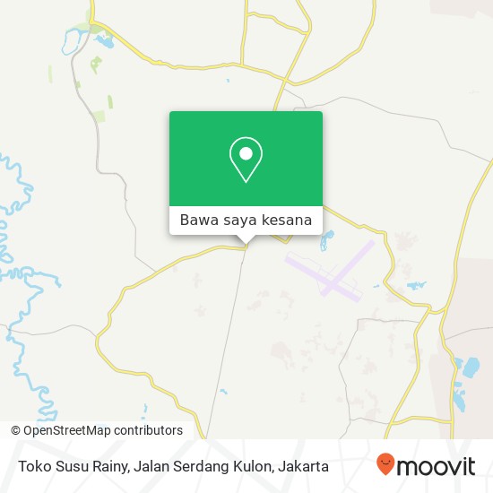 Peta Toko Susu Rainy, Jalan Serdang Kulon