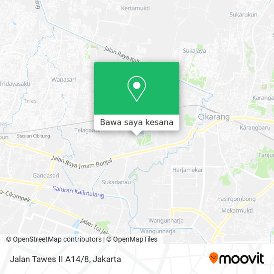 Peta Jalan Tawes II A14/8