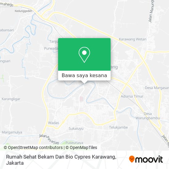 Peta Rumah Sehat Bekam Dan Bio Cypres Karawang