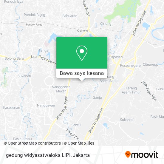 Peta gedung widyasatwaloka LIPI