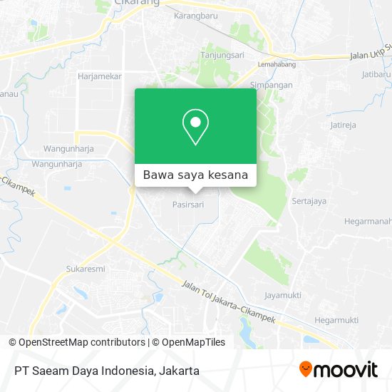 Peta PT Saeam Daya Indonesia