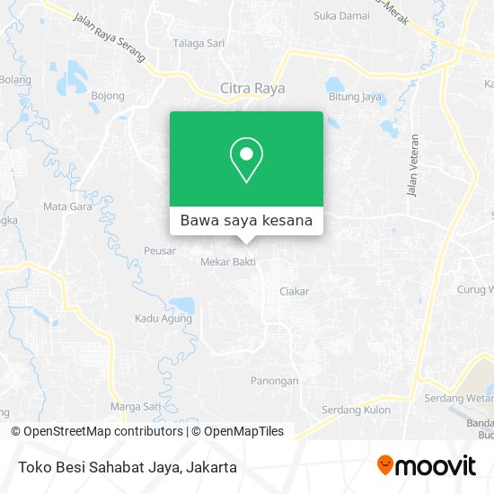 Peta Toko Besi Sahabat Jaya