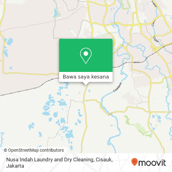 Peta Nusa Indah Laundry and Dry Cleaning, Cisauk