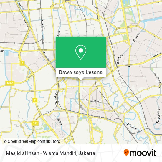 Peta Masjid al Ihsan - Wisma Mandiri