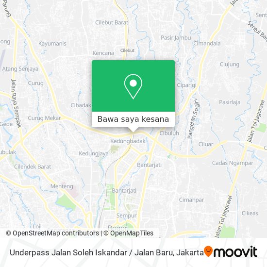 Peta Underpass Jalan Soleh Iskandar / Jalan Baru