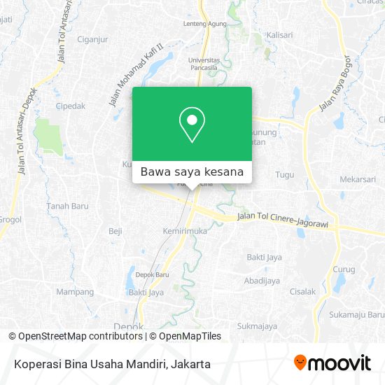 Peta Koperasi Bina Usaha Mandiri