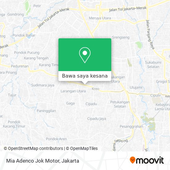 Peta Mia Adenco Jok Motor