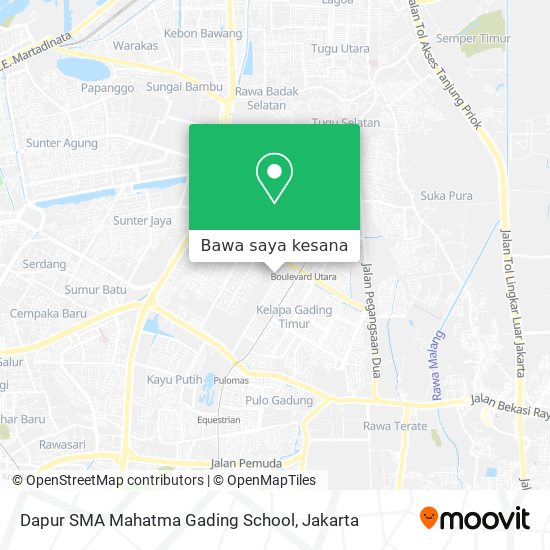 Peta Dapur SMA Mahatma Gading School