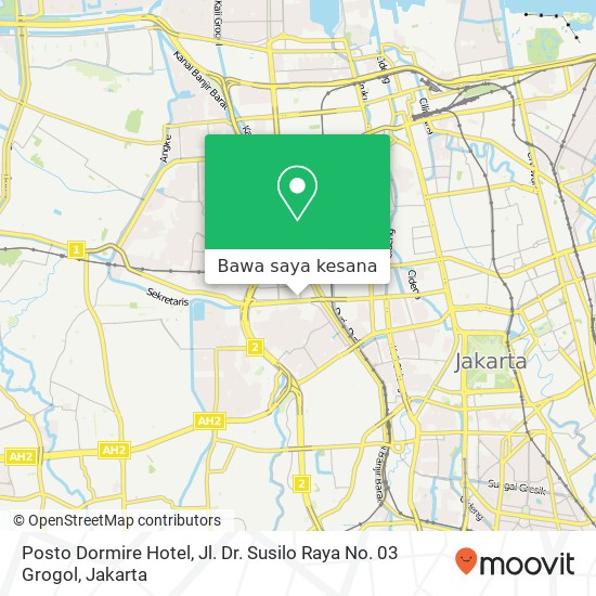 Peta Posto Dormire Hotel, Jl. Dr. Susilo Raya No. 03 Grogol