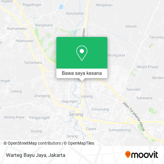 Peta Warteg Bayu Jaya, Jalan Raya Banten