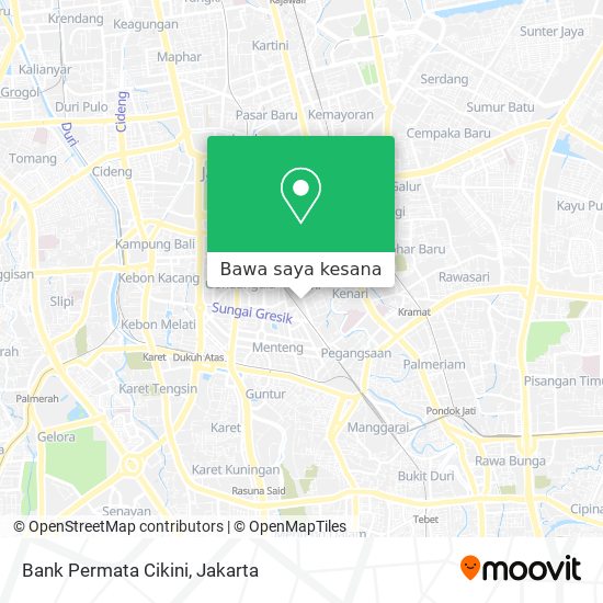 Peta Bank Permata Cikini