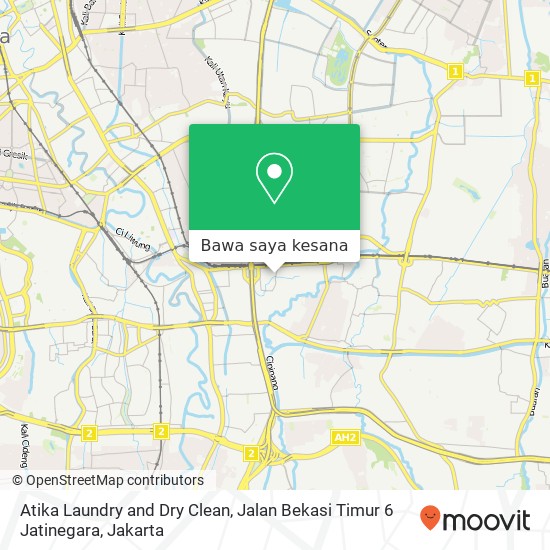 Peta Atika Laundry and Dry Clean, Jalan Bekasi Timur 6 Jatinegara