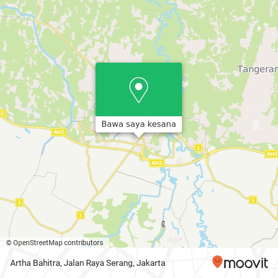 Peta Artha Bahitra, Jalan Raya Serang