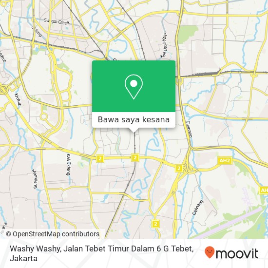 Peta Washy Washy, Jalan Tebet Timur Dalam 6 G Tebet