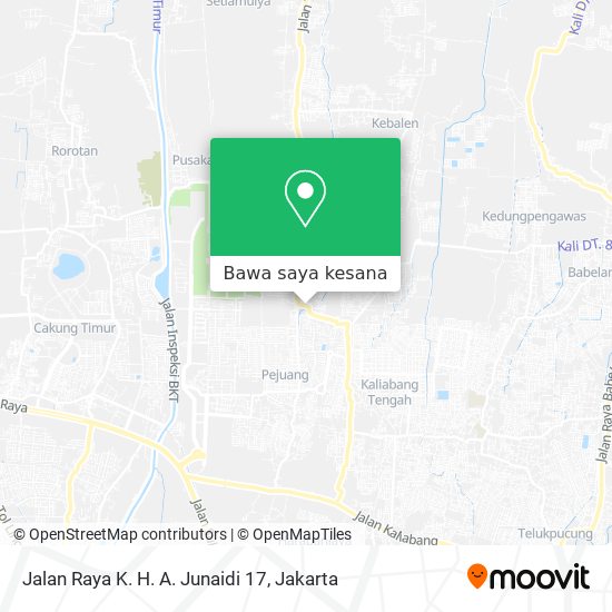 Peta Jalan Raya K. H. A. Junaidi 17