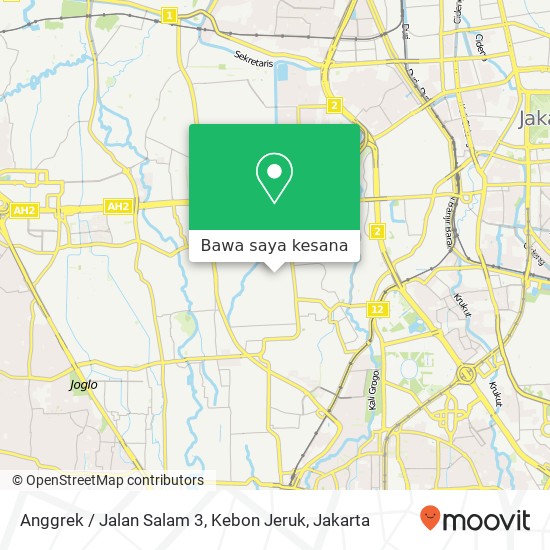 Peta Anggrek / Jalan Salam 3, Kebon Jeruk