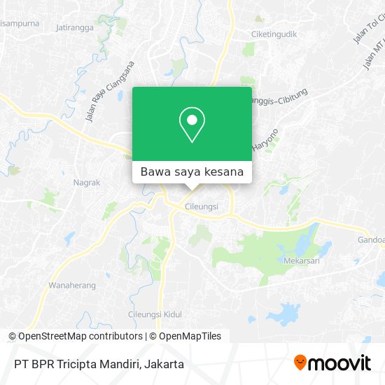 Peta PT BPR Tricipta Mandiri