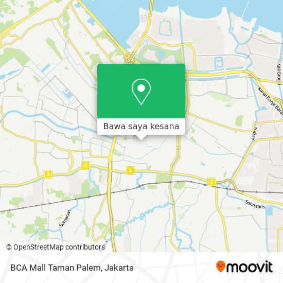 Peta BCA Mall Taman Palem