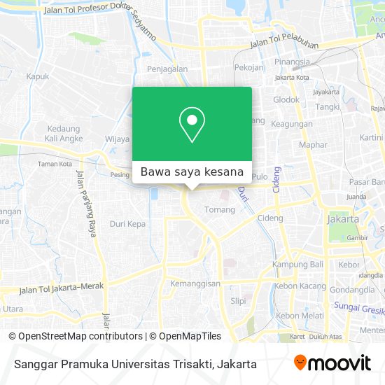 Peta Sanggar Pramuka Universitas Trisakti