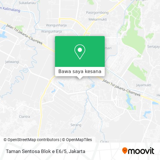 Peta Taman Sentosa Blok e E6/5