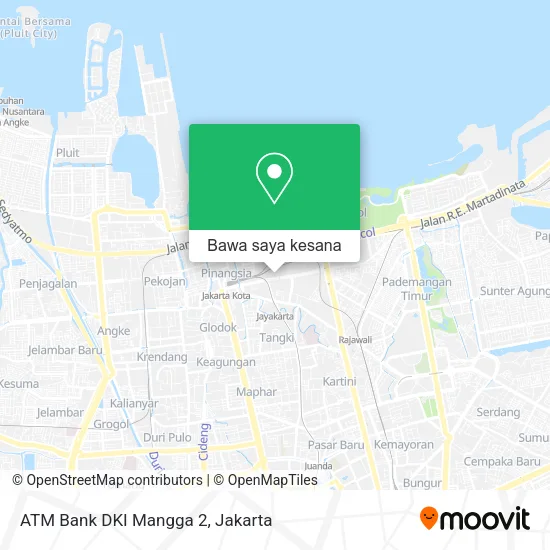 Peta ATM Bank DKI Mangga 2
