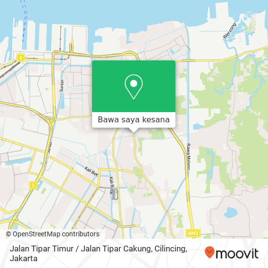 Peta Jalan Tipar Timur / Jalan Tipar Cakung, Cilincing