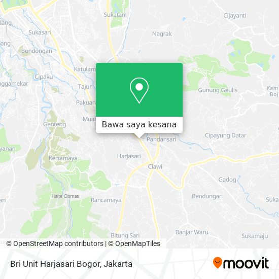 Peta Bri Unit Harjasari Bogor
