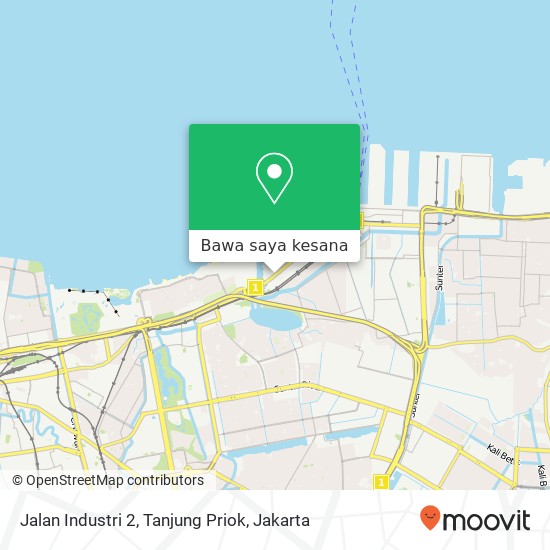 Peta Jalan Industri 2, Tanjung Priok