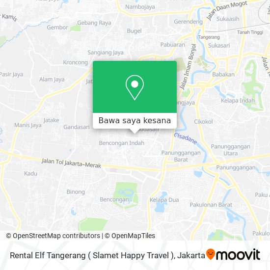 Peta Rental Elf Tangerang ( Slamet Happy Travel )