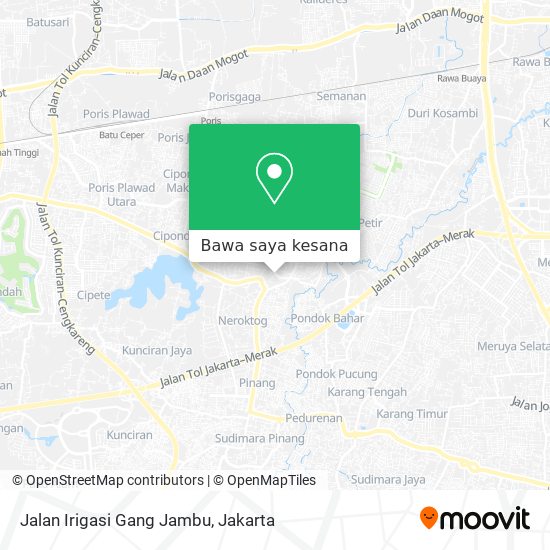 Peta Jalan Irigasi Gang Jambu