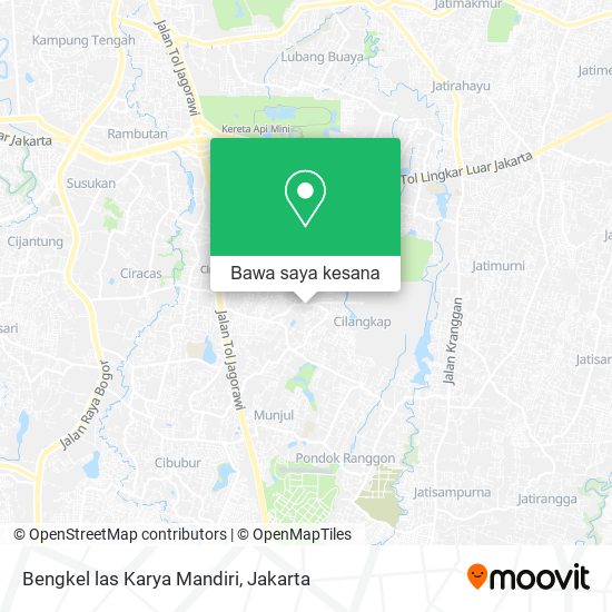 Peta Bengkel las Karya Mandiri