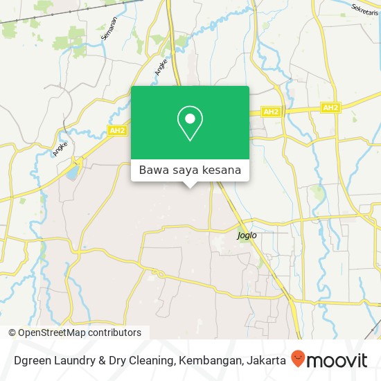 Peta Dgreen Laundry & Dry Cleaning, Kembangan