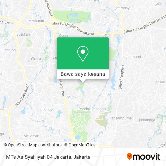 Peta MTs As-Syafi'iyah 04 Jakarta