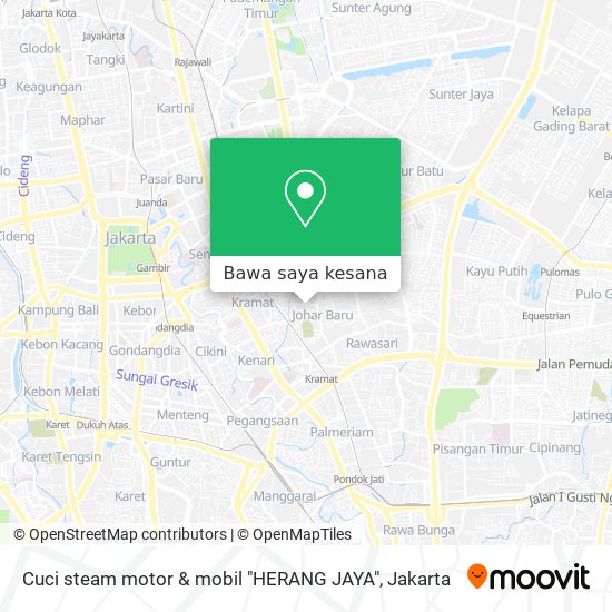 Peta Cuci steam motor & mobil "HERANG JAYA"