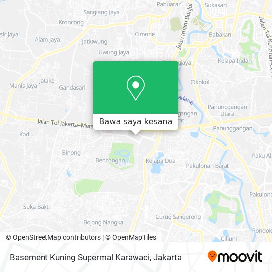 Peta Basement Kuning Supermal Karawaci