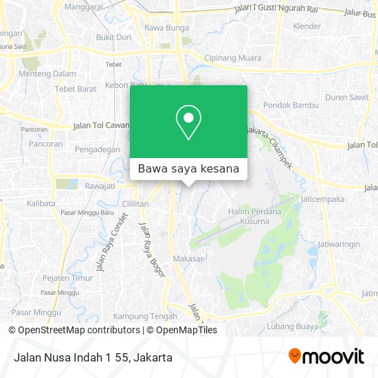 Peta Jalan Nusa Indah 1 55