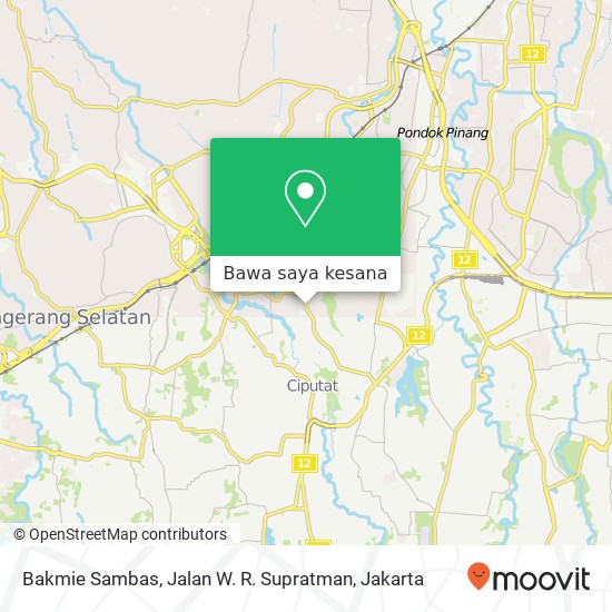 Peta Bakmie Sambas, Jalan W. R. Supratman
