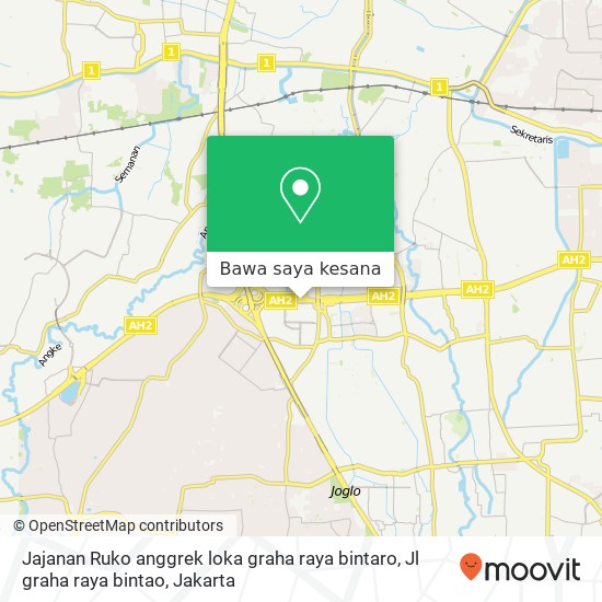 Peta Jajanan Ruko anggrek loka graha raya bintaro, Jl graha raya bintao