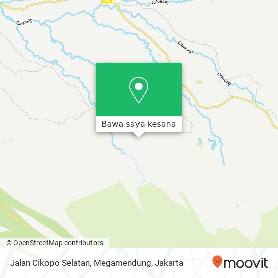 Peta Jalan Cikopo Selatan, Megamendung