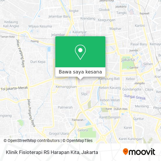 Peta Klinik Fisioterapi RS Harapan Kita